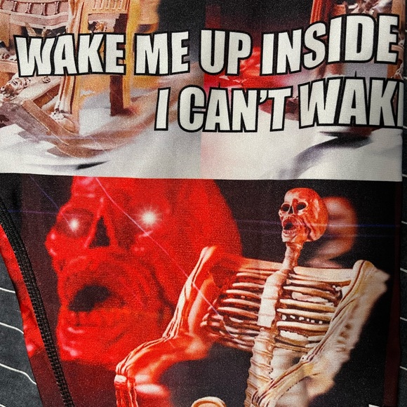 Skeleton Chair Meme Leggings - Picture 2 of 3